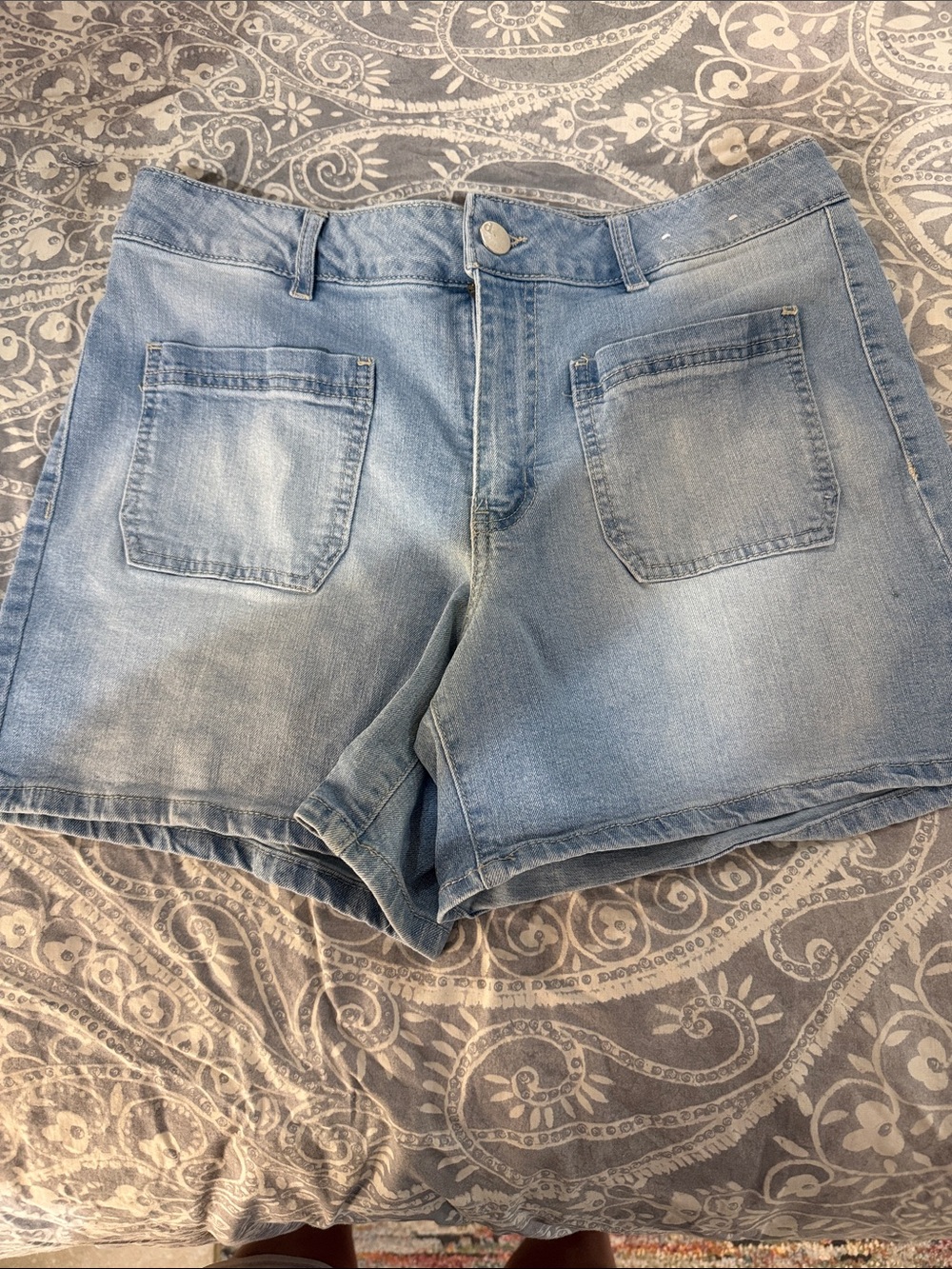 d. jeans Light Blue Denim Jean Shorts